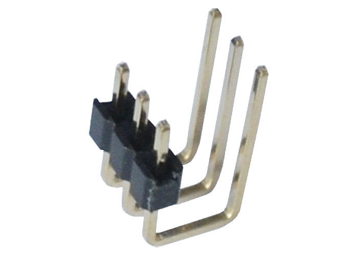 2.0mm 3 type simple plastique du degré U de l'en-tête 90 de Pin de rangée de Pin de côté de connecteur