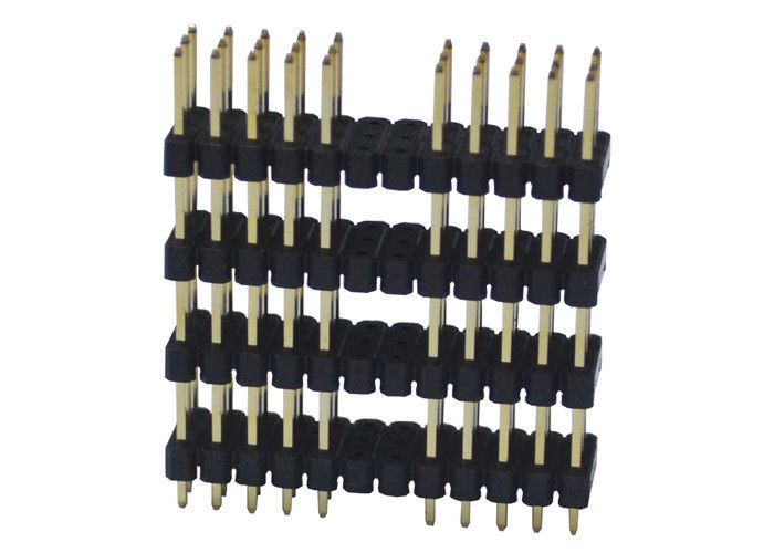Quatre rangée en plastique du lancement 36P trois à C.A. 2.54mm de Pin Header Connector 500V