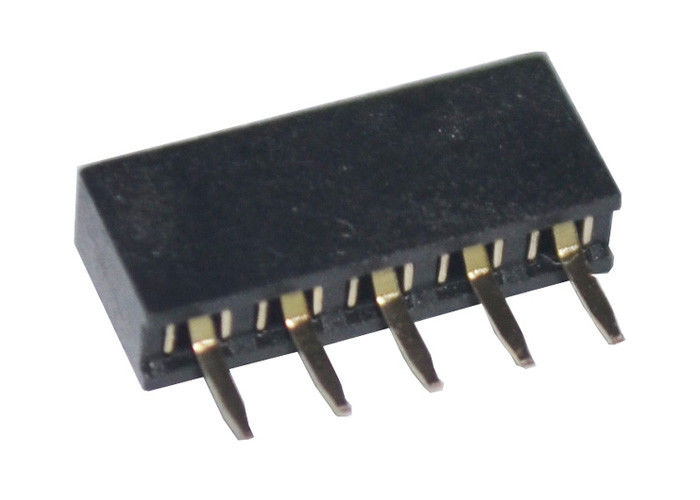 type droit noir de Pin d'en-tête de lancement de 2mm de la rangée simple femelle 5 de connecteur