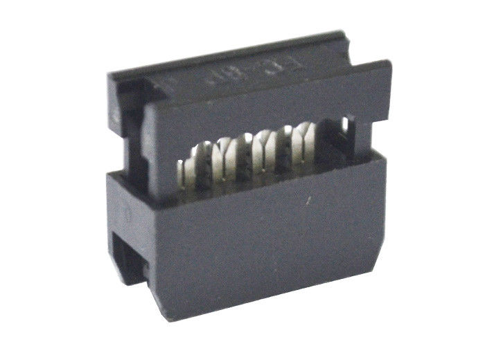 8 matériel femelle des connecteurs du câble plat de carte de fil de Pin IDC 2.54mm PBT