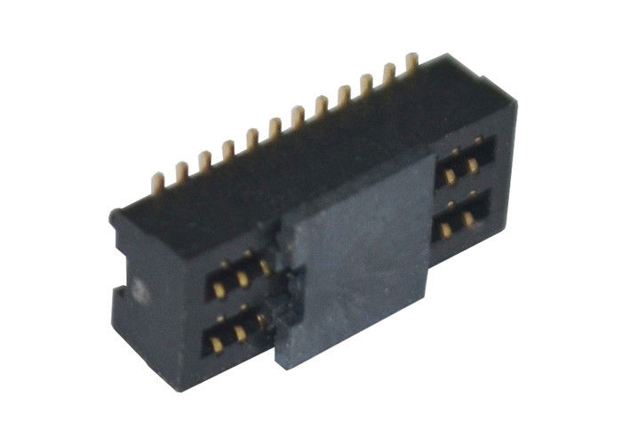 Double conseil de rangée pour embarquer le type femelle 24 bâti de connecteur de carte PCB de surface de Pin