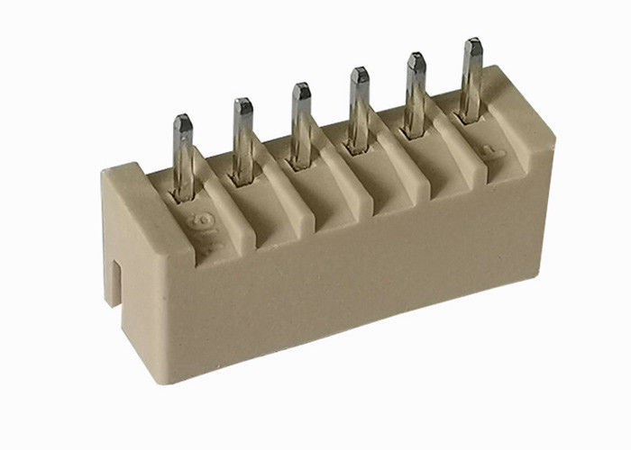 Connecteur horizontal PBT, fil à grande vitesse de gaufrette de 6 bornes pour embarquer le connecteur
