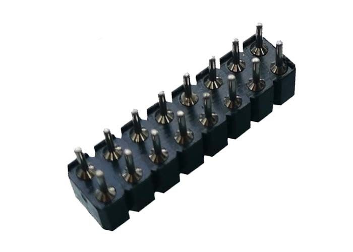 Usiné autour de l'IMMERSION femelle PPS 2.54mm 180° UL94V 0 de connecteur d'en-tête de Pin