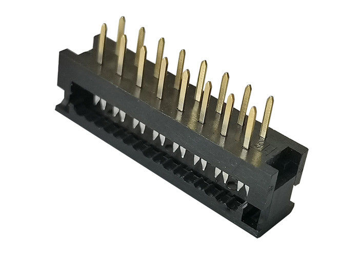 2.54mm à C.A. 16 tension d'opération d'en-tête de connecteur de Pin IDC de l'UL 94V 0 60V masculin/C.C