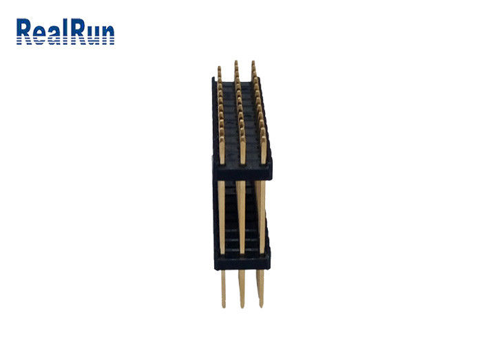 Pin de la rangée 36 du connecteur plaqué par or H2.5mm trois d'IMMERSION de 3.0Amp PBT