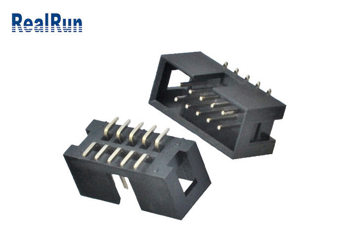Lancement masculin SMT 10 Pin Box Header du connecteur 2.54mm d'en-tête de PA6T IDC