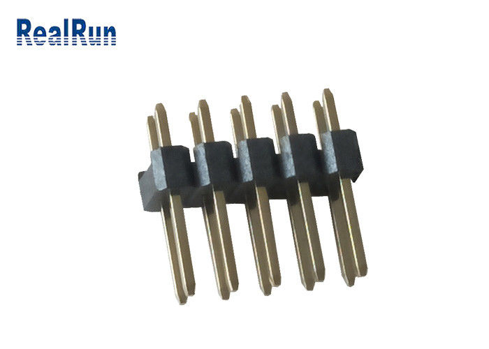 Double connecteur PA6T 2*5P Pin Header PBT LCP d'en-tête de rangée de 30% GF PH2.54