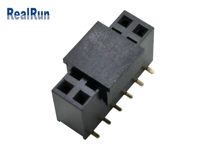 Placage à l'or de bronze de phosphore de la PAC PA6T SMD Pin Header Connector DC500V de LCP