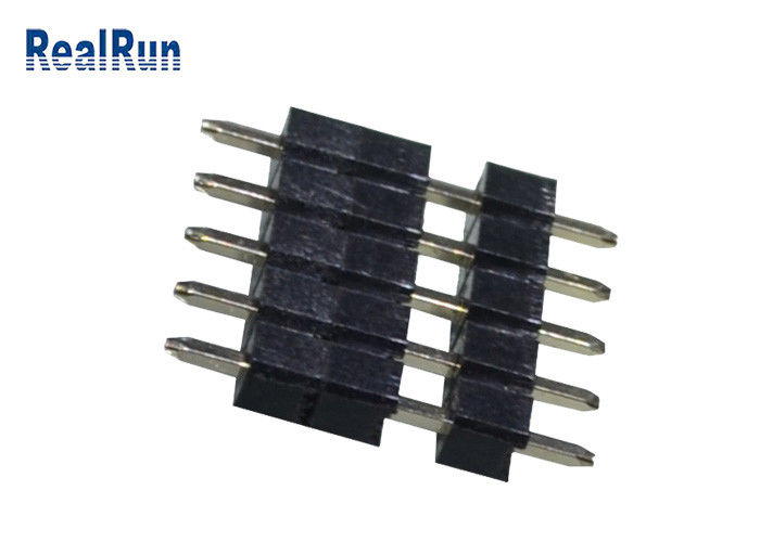 immersion droite Pin Header PBT LCP THT de carte PCB de 5P de connecteur en plastique en laiton de soudure