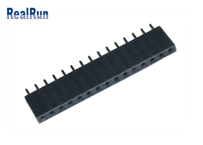 Lancement femelle du connecteur 15P 2.54mm d'en-tête de carte PCB d'immersion de PA6T directement pour VCD