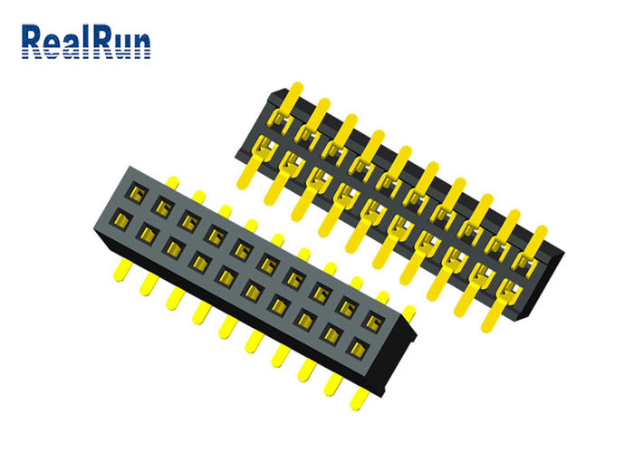 Panneau femelle de carte PCB de terminal du connecteur UL94V-0 U d'en-tête de PA6T 20P pour embarquer des connecteurs