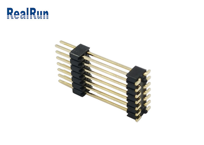 Or Tin Plating de connecteur de 19H de Pin Header Connector Dual de mâle de PA6T