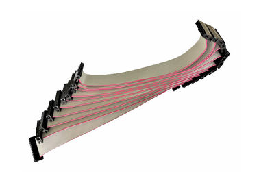 Matériel plat de PVC de Pin du lancement 20 des Assemblées 2.54mm de câble plat du panneau IDC de carte PCB