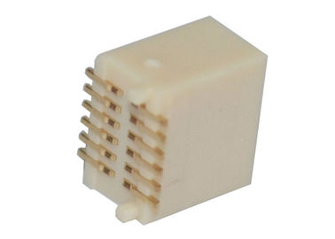 Connecteur masculin 180° d'en-tête de bâti de Smt BTB de contact en laiton vertical de connecteur