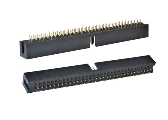 En-tête masculin droit de la carte PCB 2X32P d'instantané d'or du connecteur H9.0 d'en-tête de boîte de noir de PA6T